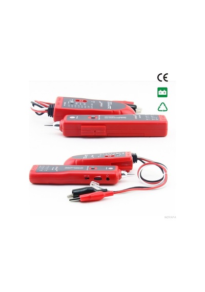 Nf-806r Ağ Kablosu Arıza Tespit Cihazı Test Cihazı Utp Stp Rj45 Rj11, Timsah Klipsli