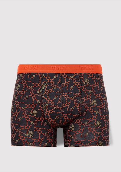 Mavi - Baskılı Siyah Boxer 0911636-900