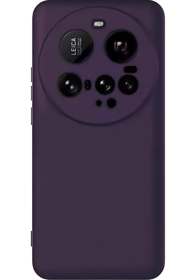 Adige Xiaomi 15 Ultra Kılıf Lansman İçi Kadife Silikon Mor