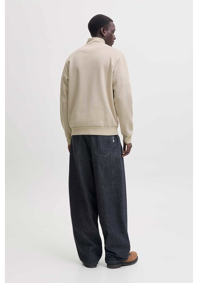 Jack & Jones Jjebradley Sweat Zıp Hn Noos Bej