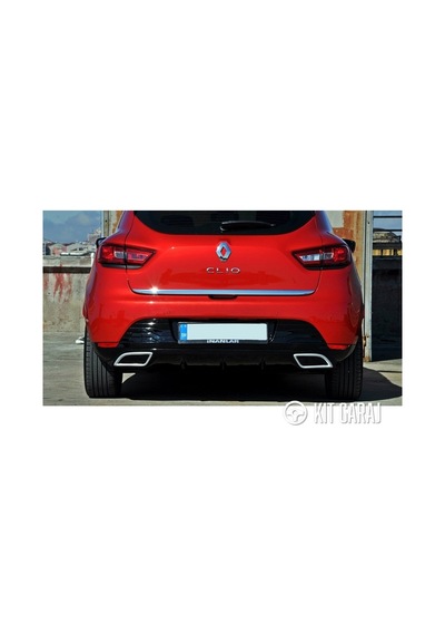 Renault Clio Egzoz Görünümlü Difüzör Plastik Boyasız