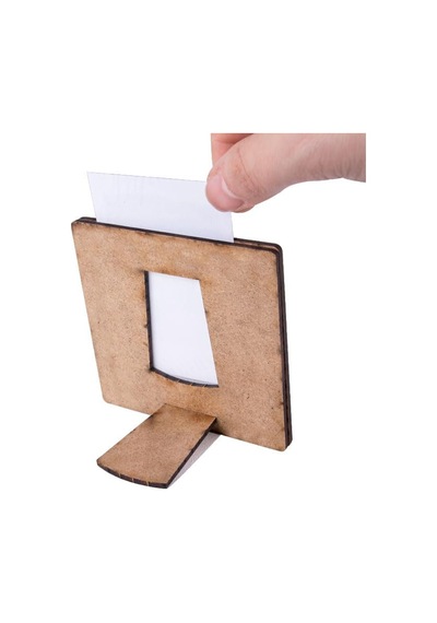 Miracix Ahşap Polaroid Mini Fotoğraf Çerçevesi, 9x9 Cm, 2 Adet, Çok Renkli, Masa Üstü Dekoratif Çerçeve Ahşap