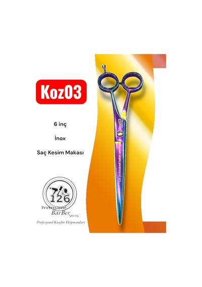 Koz03 Chameleon Saç Sakal Kesim Makası - 6 İnç