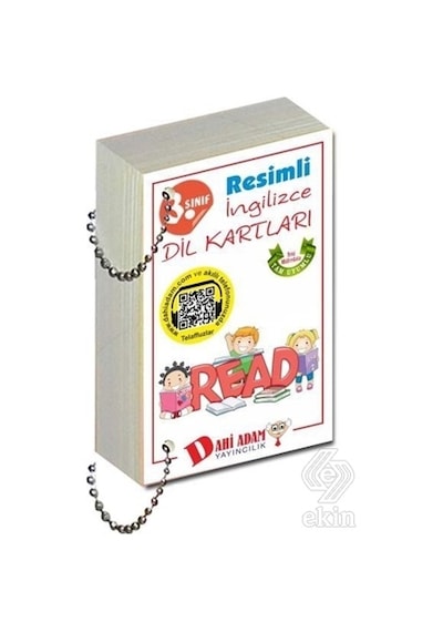Dahi Adam 3. Sınıf Resimli İngilizce Dil Kartları - Komisyon - Dahi Adam Yayıncılık