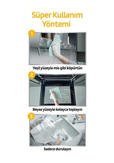 Easy Clean Süper Yağ Çözücü Yüzey Temizlik Havlusu&mendili 30 Yaprak Diğer