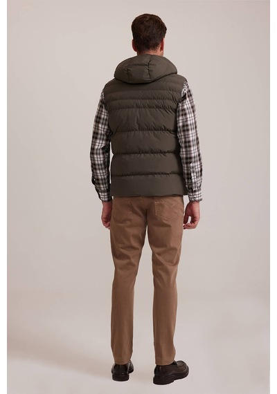 Ysf Erkek Haki Yeşil Regular Fit Yelek