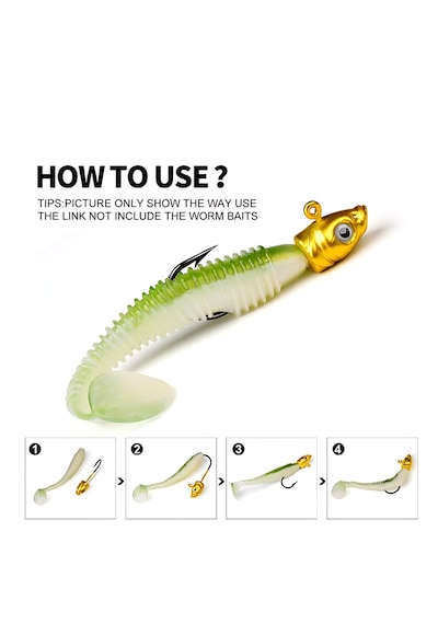 Hokkaido 5 Adet,5 Farklı Renk,her Renkten 1'er Adet, 7 Gram Jig Head,zoka 7 Gr