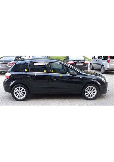 Woc Chrome Opel Astra H Hb Krom Cam Çıtası 2004 Sonrası 4 Parça  P