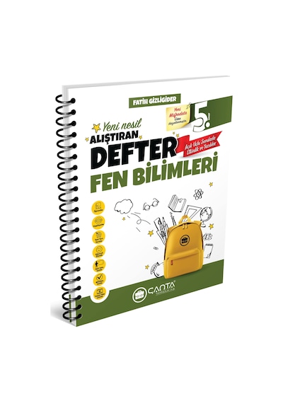 Çanta 2025 5. Sınıf Fen Bilimleri Alıştıran Defter