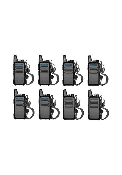 8li Pmr 446 Türkçe Konuşan El Telsizi Yeni Tasarım Type-c Şarjlı Mars Kulaklık  Set