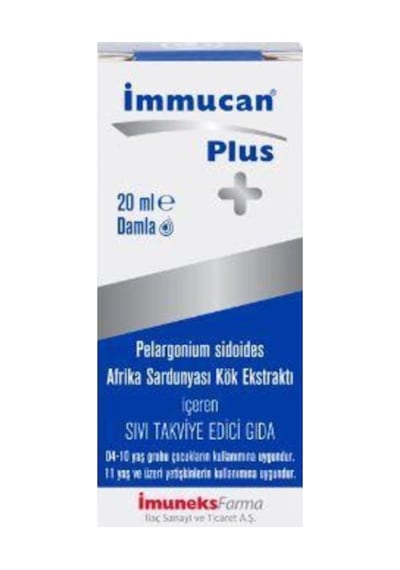 Imuneks Immucan Plus Afrika Sardunyası Sıvı Takviye Edici Gıda 20ml