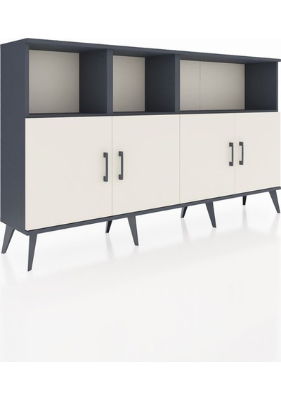Arges Konsol 6 Raflı 4 Kapaklı 176x30x99 Antrasit-aytaşı/antrasit Aytası/antrasıt - Antrasıt Arges Konsol 6 Raflı 4 Kapaklı 176x30x99 Antrasit-aytaşı/antrasit Aytası/antrasıt - Antrasıt