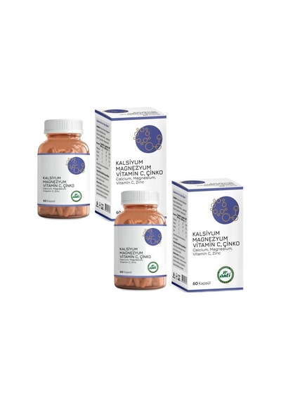 Masc Kalsiyum & Magnezyum & Vitamin-C & Çinko 2 x 60 Kapsül