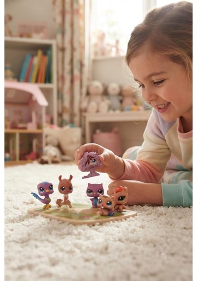 Pet Star Little Sevimli Minişler 6'lı Miniş Oyuncak Seti Hayvan Figür ve Aksesuarları 3046A41
