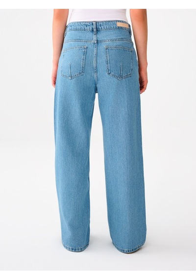 LOFT Wide Leg Regular Fit Kadın Pantolon Lf2039043 Q1.v1 Denim