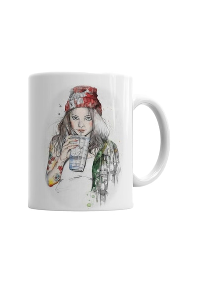 Garota Tatoo Kupa Bardak Porselen Karışık
