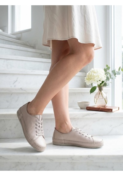 Free Foot Freefoot 12906 Vizon Hakiki Soft Deri Günlük Kadın Ayakkabı