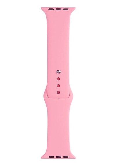 Watch 42mm Band Serisi Klasik Kordon Silikon Strap Kayış-pembe Pembe