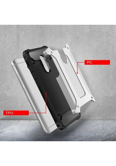 Kilifone - Xiaomi Redmi Note 4x Uyumlu - Kılıf Çift Katman Koruyucu Crash Military Tank Kılıf - Kırmızı Kırmızı Kilifone - Xiaomi Redmi Note 4x Uyumlu - Kılıf Çift Katman Koruyucu Crash Military Tank Kılıf - Kırmızı Kırmızı
