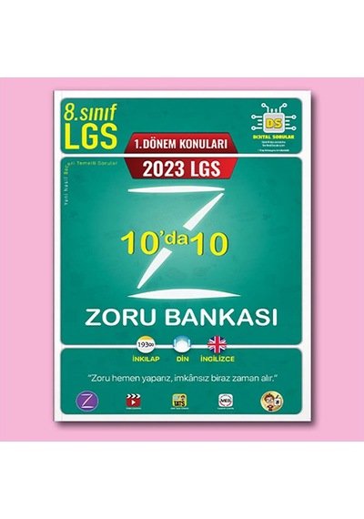 2023 8.Sınıf LGS  1. Dönem 10'da 10 Zoru Bankası- Tonguç Akademi