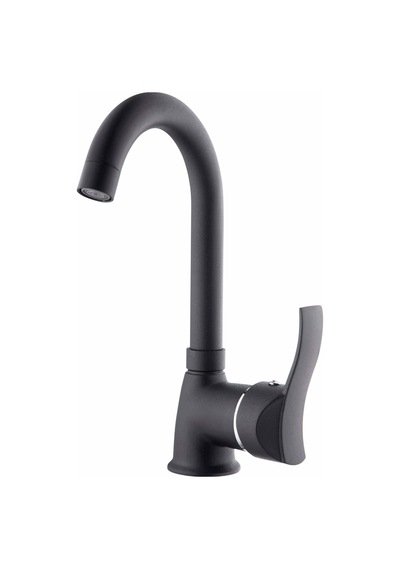 Ay Mix Kuğu Lavabo Bataryası Siyah