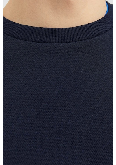 Jack & Jones Erkek Jjebradley Bisiklet Yaka Sweatshirt 12249341 Lacivert