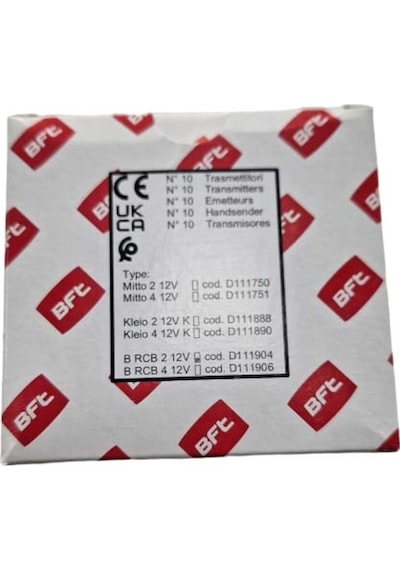 Bft Kumanda Bft Mitto 2 Oval Italyan Garaj Kapı Kumandası