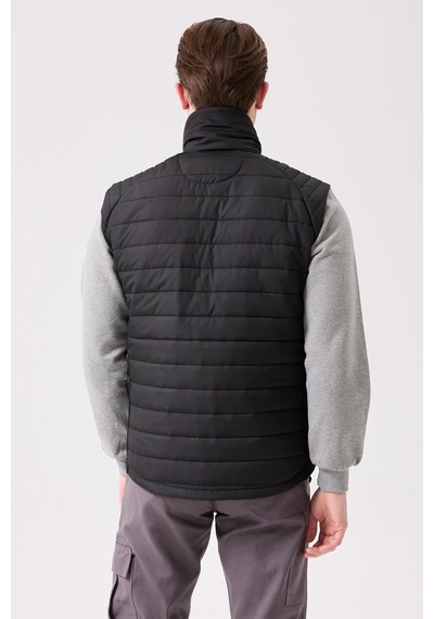 Armadillo Nepeta Bomber Şişme Outdoor Yelek - Hafif, Suya Dayanıklı Siyah-f.sarı