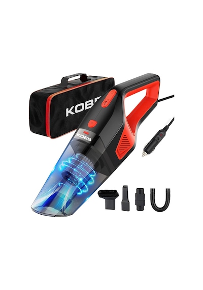 Kobb KBV12 12 V /120 W Araç Süpürgesi + 5 Parça Aksesuar Seti + Taşıma Çantası