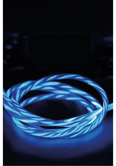 İthink K80C Usb To Type-c Led Işıklı Kablo Mavi