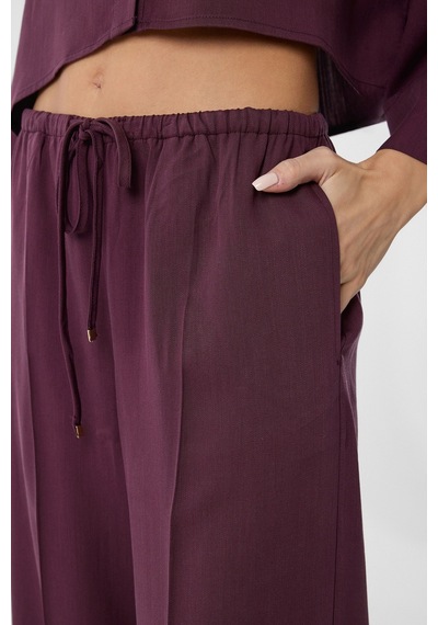 Antioch Relaxed Kadın Pantolon Bordo