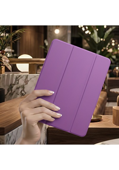 İpad Pro 11 2025 M5 İçin Uyumlu Smart Kalem Bölmeli Standlı Kılıf Kapaklı Kılıf