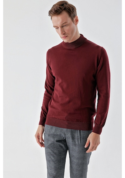 Morven Erkek Koyu Bordo Basic Yarım Balıkçı Yaka Dynamic Fit Rahat Kesim Triko 25kc017002752 Koyu Bordo Morven Erkek Koyu Bordo Basic Yarım Balıkçı Yaka Dynamic Fit Rahat Kesim Triko 25kc017002752 Koyu Bordo
