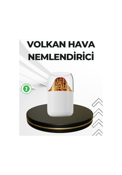 Usb Şarjlı Volkanik Tasarımlı Buhar Makinesi -