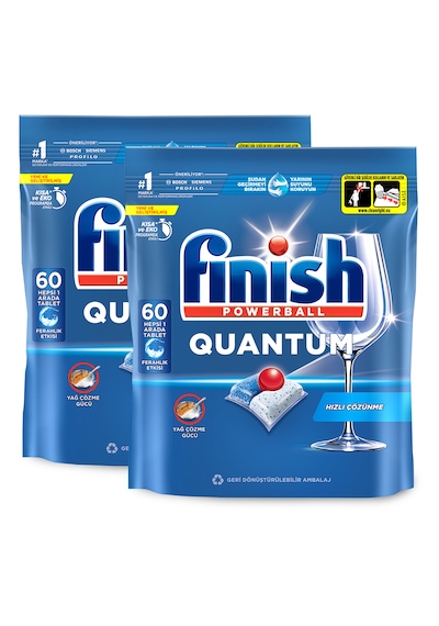 Finish Quantum 120 Tablet Bulaşık Makinesi Deterjanı (60 x 2)