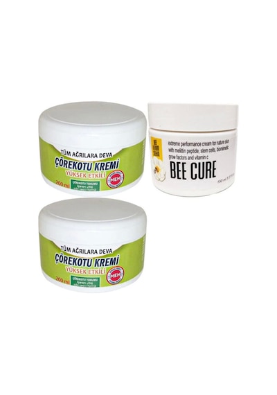Çörek Otu Kremi Büyük Xl Boy 2x200 Ml+ Bee Cure 150 Ml Krem