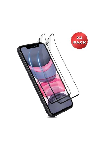 Apple iPhone Uyumlu 11 Crystal Seramik Nano Ekran Koruyucu Siyah 2 Adet