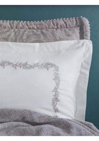 Apricitas Home Private Çeyiz Seti Çift Kişilik Lotus Gri