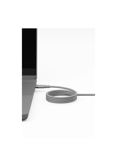 Helix 1.5m 100w Manyetik Katlanma Özellikli Type-c To Type-c Pd Hızlı Şarj Kablo - Natural Grey