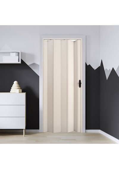 Faran Dekorasyon 87 x 215 Beyaz Renk Camsız Pvc Akordiyon Kapı – FRNAKMODEL-0-08