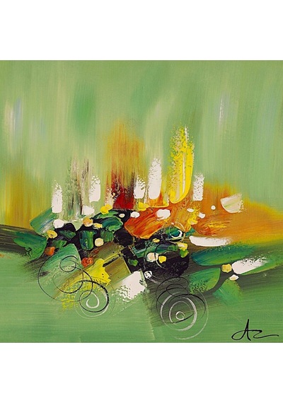 Soyut El Yapımı Yağlı Boya Tablo 86x87cm