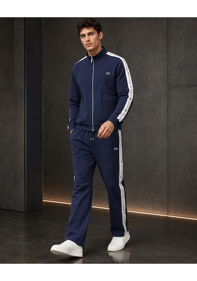 Stormwear Erkek Yazı Şerit Detaylı Dik Yaka Fermuarlı Eşofman Takımı Lacivert