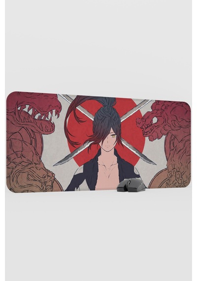 Dororo Anime V1 - 90x40 Xxl Gaming Kauçuk Kaymaz Taban Mouse Pad Fare Altlığı