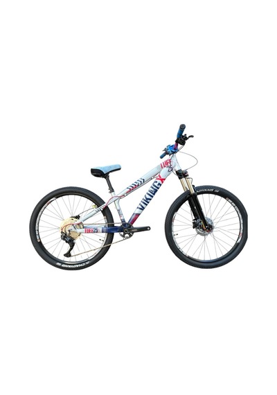Vikingx Tuff X-25 Dirt Jump Bisiklet Mavi-gümüş Pt877 Siyah