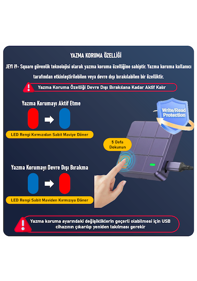 Jeyı İ9-square 2230pro M.2 Nvme Ssd Kutusu Dokunmatik Yazma Koruması Write Protect Usb 3.2 Gen2 10gbps Alüminyum Soğutuculu Mini Disk Kutusu Jeyı İ9-square 2230pro M.2 Nvme Ssd Kutusu Dokunmatik Yazma Koruması Write Protect Usb 3.2 Gen2 10gbps Alüminyum Soğutuculu Mini Disk Kutusu