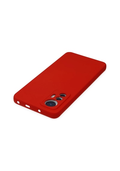 Xiaomi Mi 12 Lite Kılıf Nano İçi Kadife Silikon - Kırmızı Kirmizi