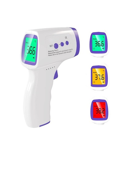 Temassız Dijital Ateş Ölçer 16 Hafızalı & Renkli Lcd Ekranlı Kızılötesi Termometre