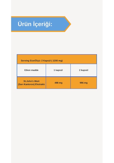 Afye St.John'S Worth 60 Kapsül 600 Mg Sarı Kantaron Ekstraktı