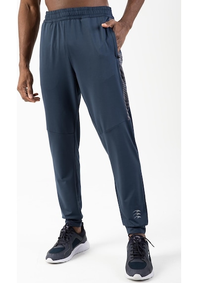 Maraton Sportswear Regular Erkek Ribana Paça Basic Navymelanj Eşofman Altı 21001-navymelanj Lacivert Melanj