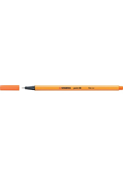 Stabilo Keçe Uçlu Ince Kalem 88 Point 0.4 Mm Açık Alev Kırmızısı